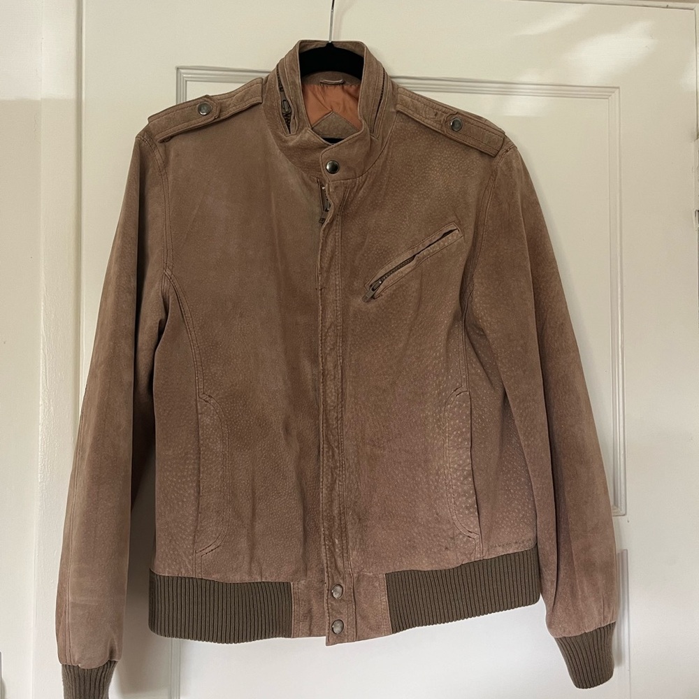 Men's Brown Suede Jacket